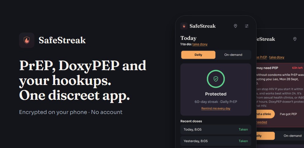 I've built SafeStreak: a private meet-up ledger and sexual health app